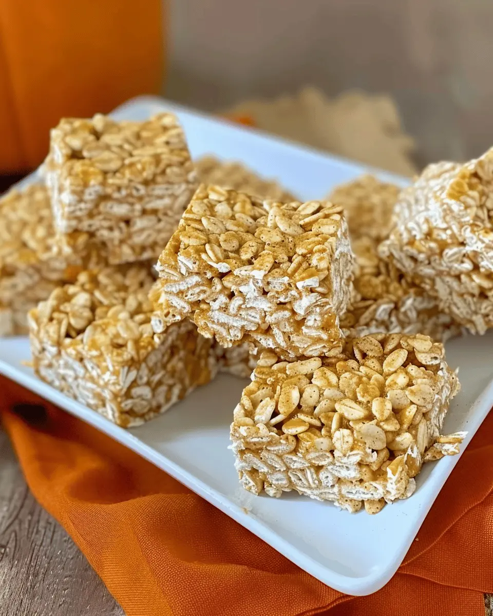 Pumpkin Spice Rice Krispie Treats: Indulgent Fall Flavor Delight