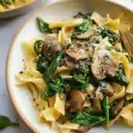 Spinach Mushroom Pasta