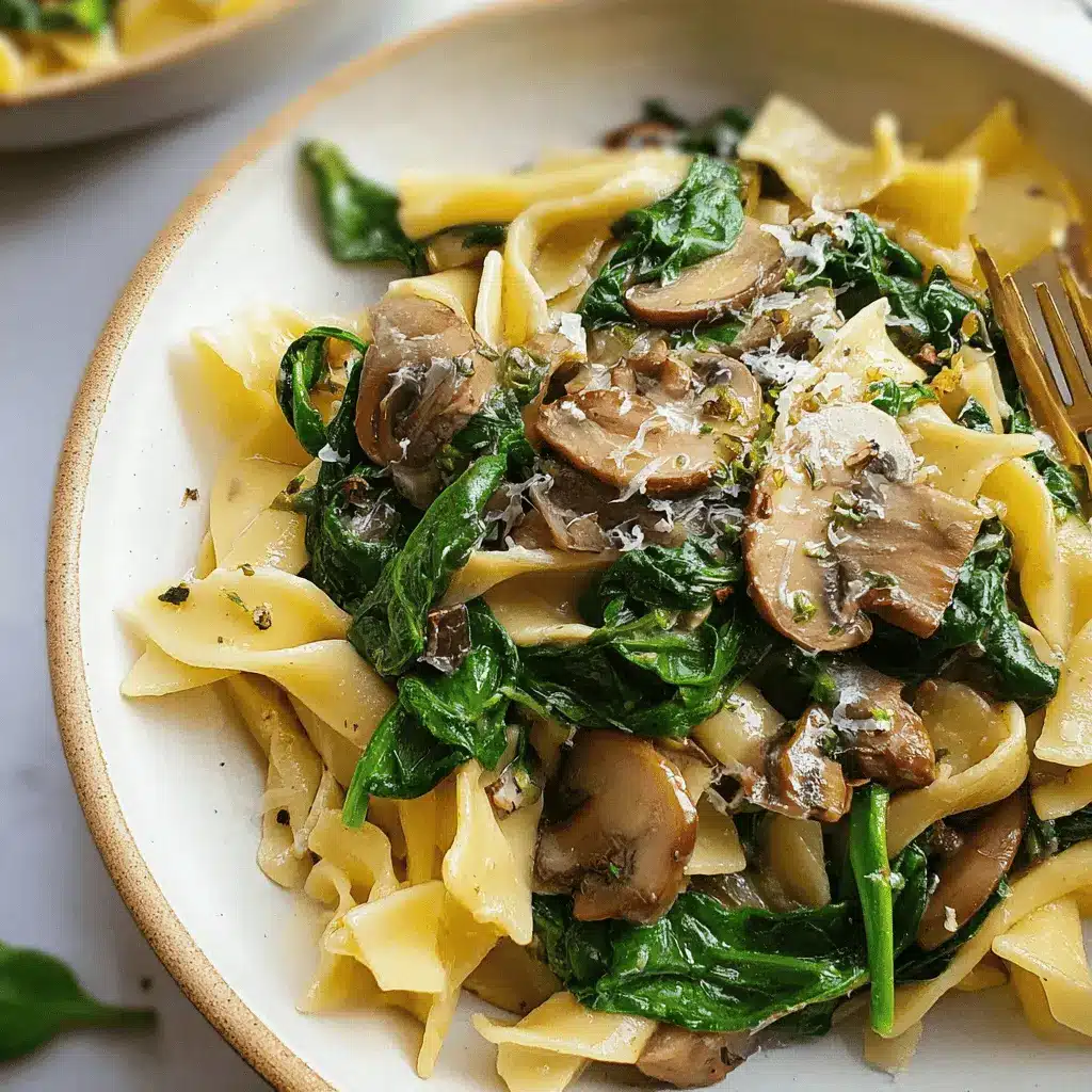 Spinach Mushroom Pasta: Easy Recipe for a Healthy Meal Delight
