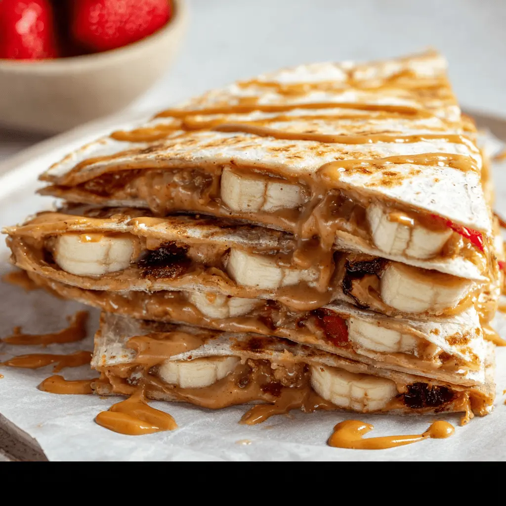 Peanut Butter Banana Breakfast Quesadilla