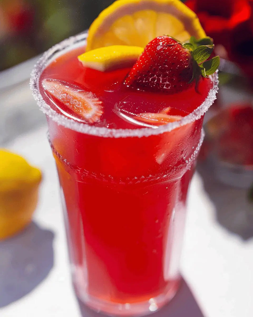 Hibiscus Strawberry Lemonade: Refreshing Summertime Delight