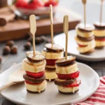 Mini Pancake Kabobs with Hazelnut Spread (Gluten-Free)