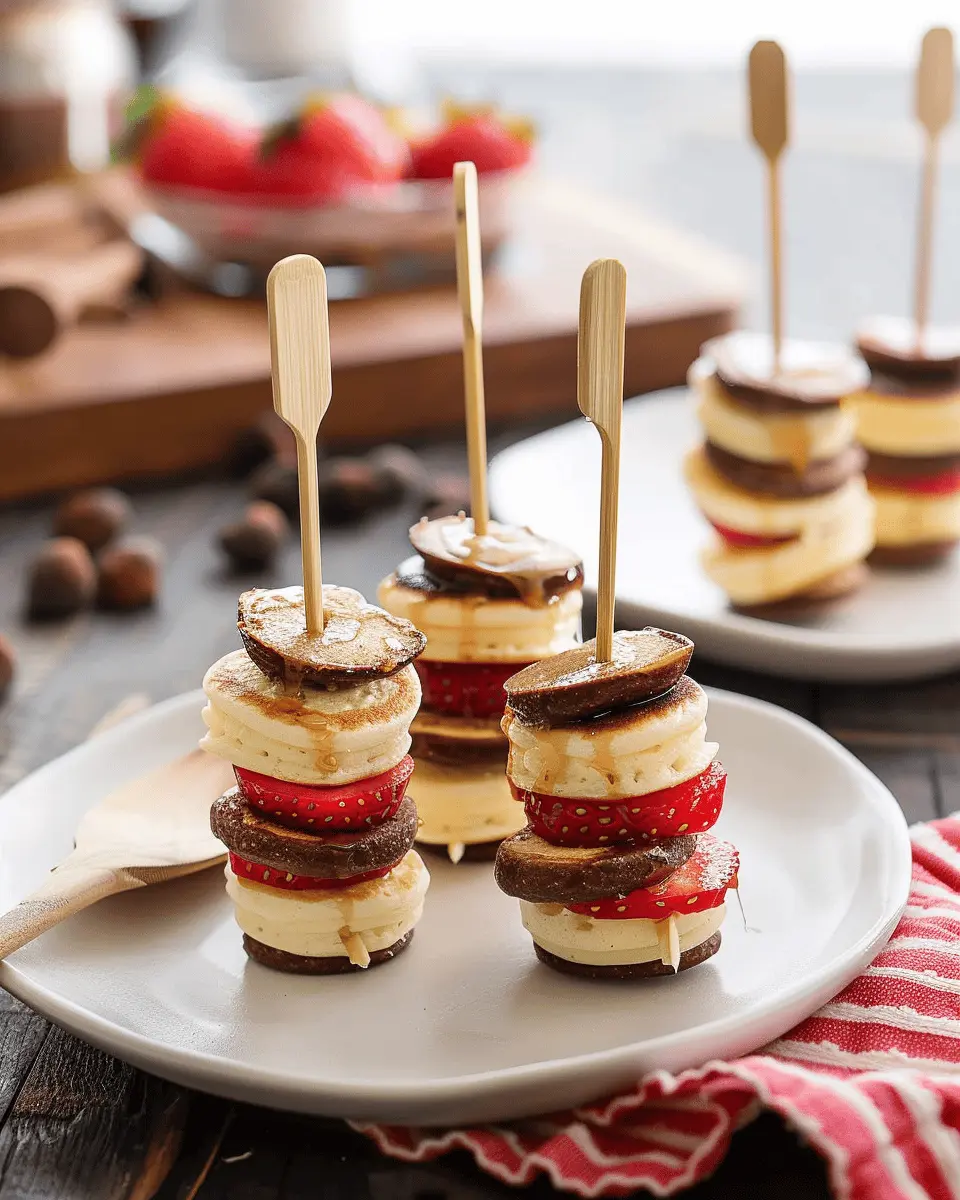 Mini Pancake Kabobs: Easy Gluten-Free Treats with Hazelnut Spread