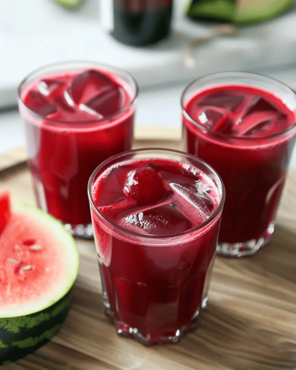 Watermelon Cherry Beet Juice