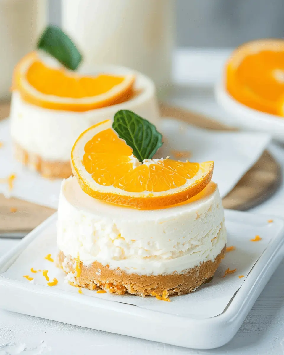 Orange Creamsicle Mini Cheesecakes: The Best Summer Treat