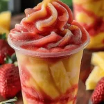 Pineapple Strawberry Slushies
