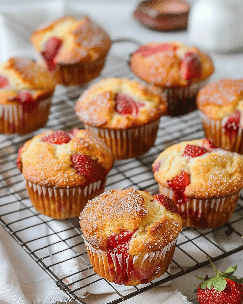 Strawberry Muffins: Sweet and Easy Homemade Delight to Savor