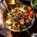 Chicken Souvlaki Rice Pilaf