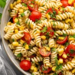 Roasted Corn and Tomato Pasta Salad
