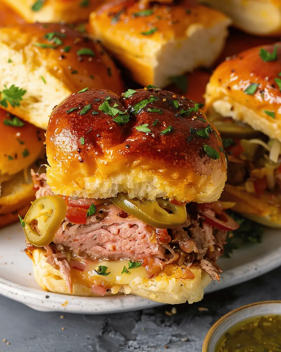 Enticing Cuban Sliders with Turkey Bacon and Chicken Ham Delight