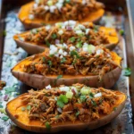 Turkey Taco Stuffed Sweet Potatoes