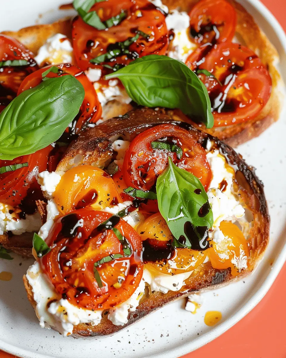 Caprese Cottage Cheese Toast: The Best Fresh Flavorful Delight