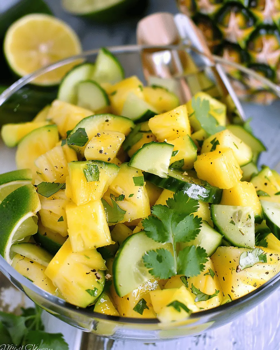 Pineapple Cucumber Salad: A Juicy Summer Delight to Savor