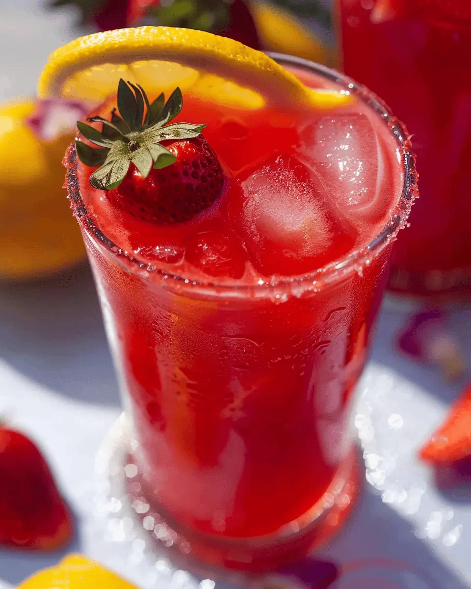 Hibiscus Strawberry Lemonade
