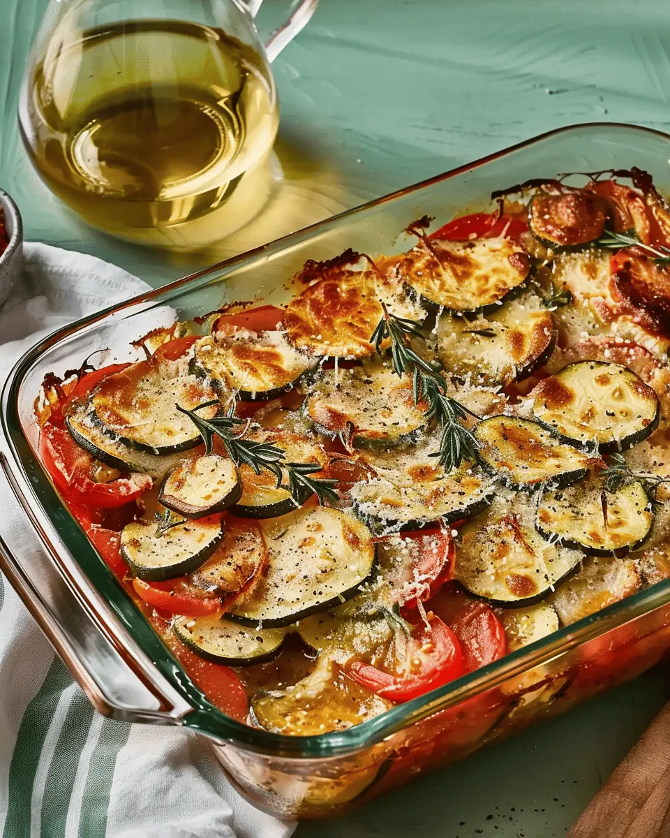 Parmesan Tomato Zucchini Bake: A Healthy and Easy Delight