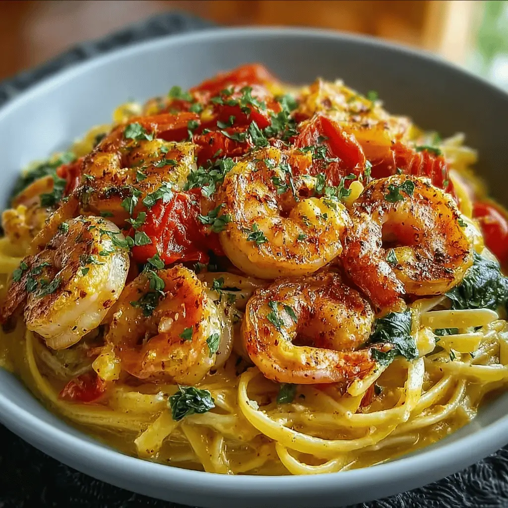 Jamaican Shrimp Pasta: A Creamy Delight