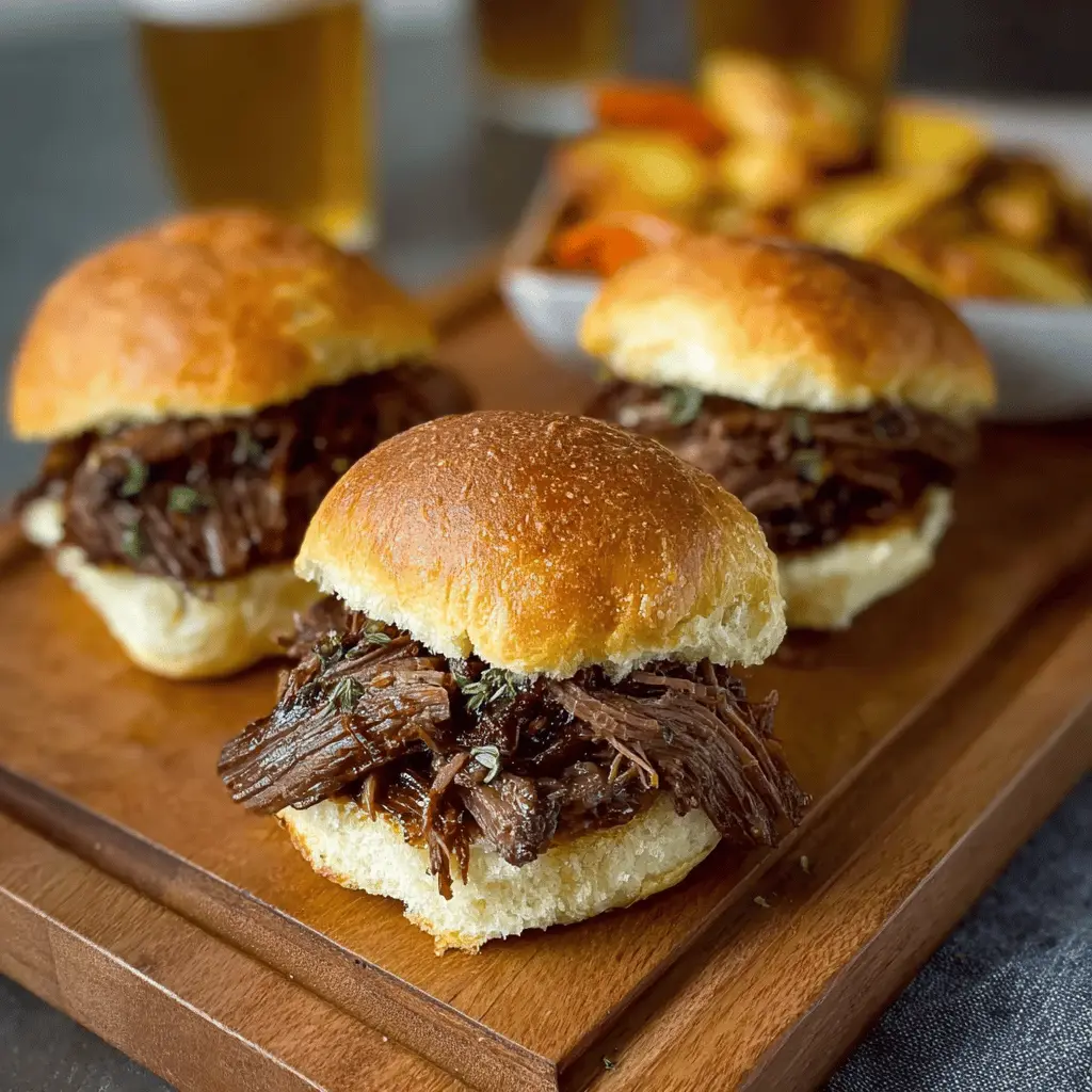 Crockpot Pot Roast Sliders
