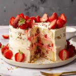 Erdbeer Mascarpone Torte mit weißer Schokolade