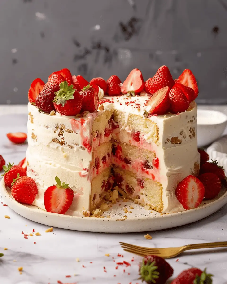 Erdbeer Mascarpone Torte mit weißer Schokolade: Indulgent Summer Delight