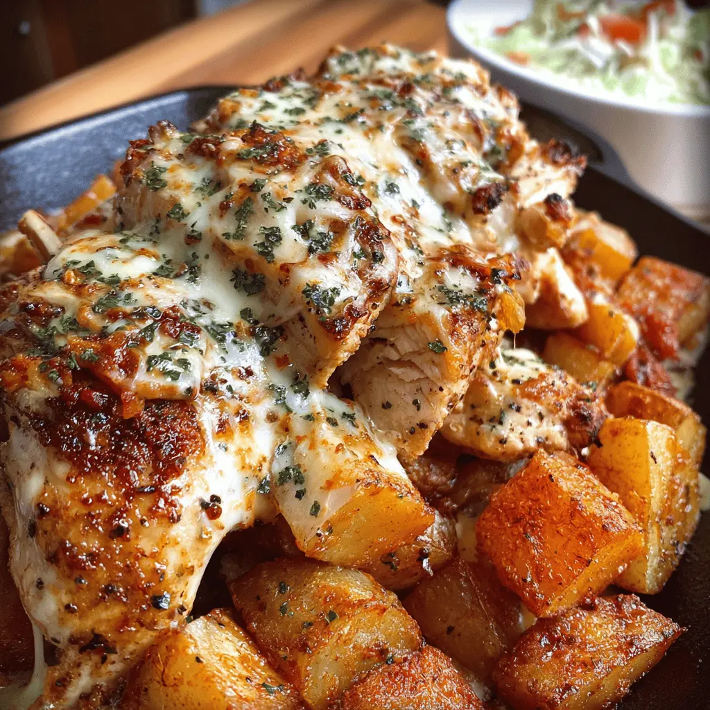 Garlic Parmesan Chicken and Potatoes (One-Pan Dinner)