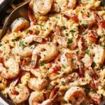 Garlicky Shrimp Alfredo