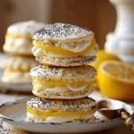 Lemon & Poppy Seed Meringue Sandwiches