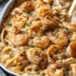 Cajun Shrimp Alfredo Bake – Spicy, Cheesy & Oven-Baked Comfort!