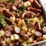 Chicken Apple Sausage Sheet Pan Dinner