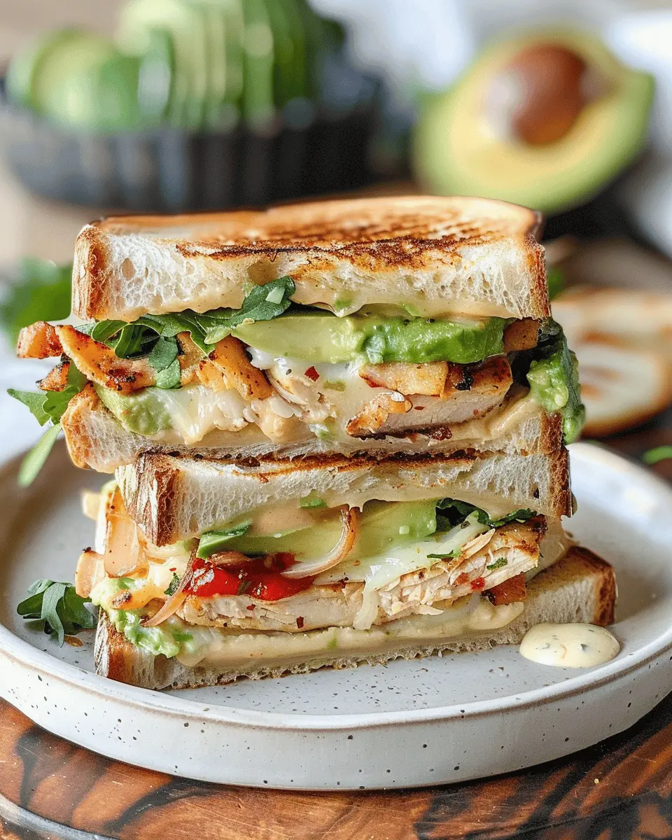 Chicken Avocado Melt Sandwich: Easy, Juicy Comfort Food Recipe