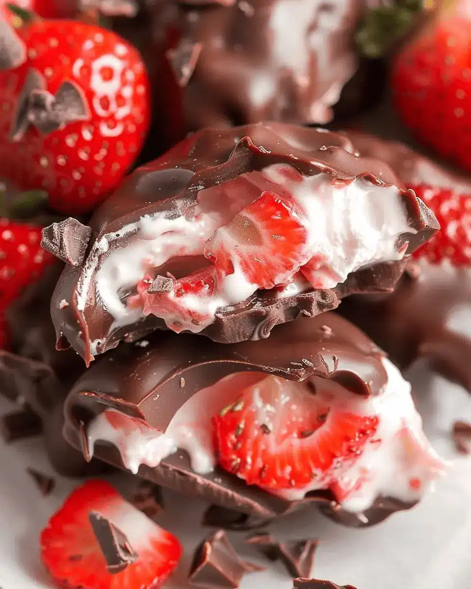 Chocolate Strawberry Yogurt Clusters: Easy Indulgence for Snack Lovers