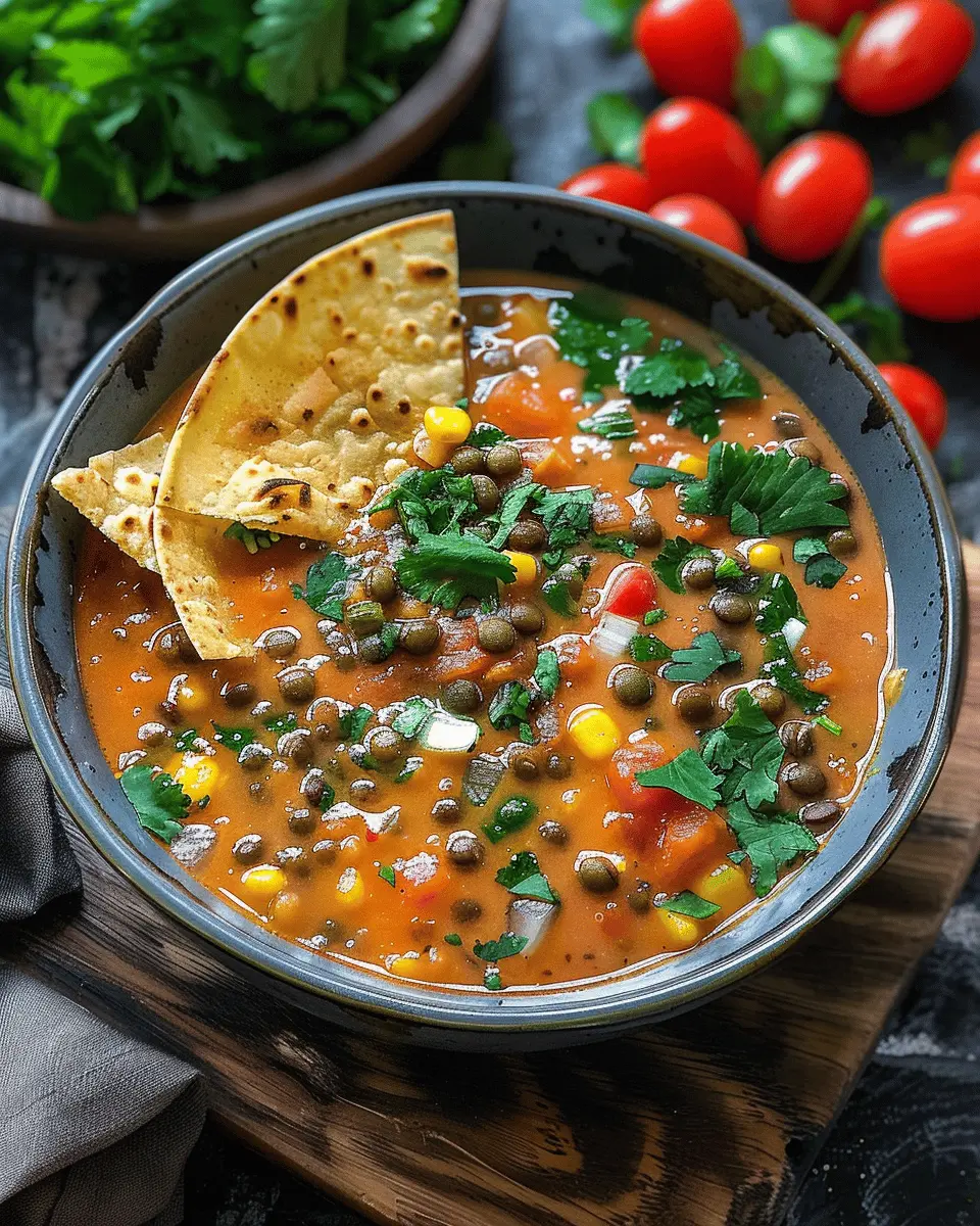 Decadent Lentil Tortilla Soup: Comforting, Homemade Flavor Awaits