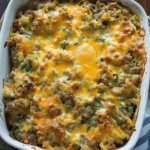 Egg Casserole with Ground Beef