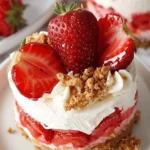 Mini Strawberry Crunch Cheesecake – Creamy, Crunchy & Bursting with Berry Bliss!