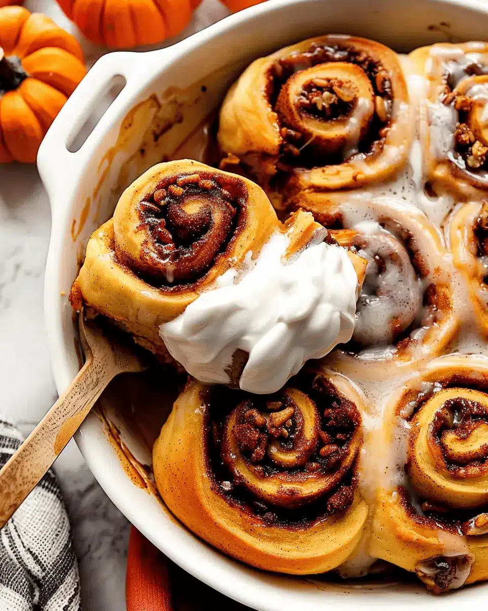 Pumpkin Cinnamon Roll Casserole – Warm, Gooey & Perfectly Spiced Delight