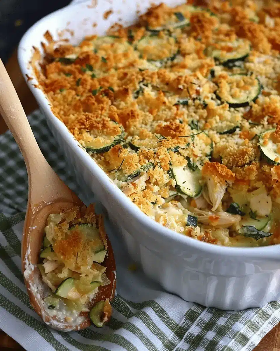 Quick Rotisserie Chicken Zucchini Casserole: Easy Family Delight