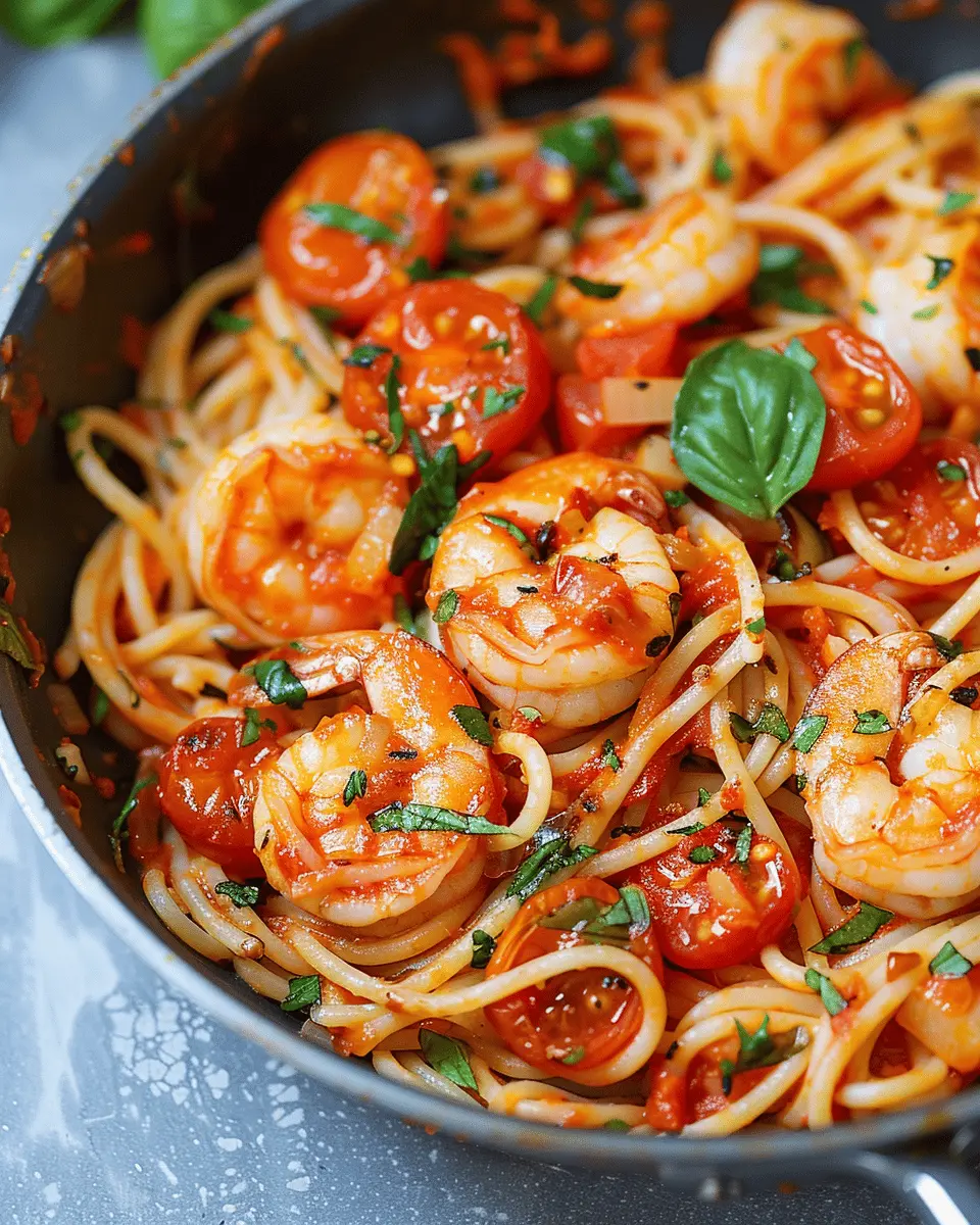 Spicy Tomato Shrimp Pasta – Zesty, Garlicky & Comfort in a Bowl!
