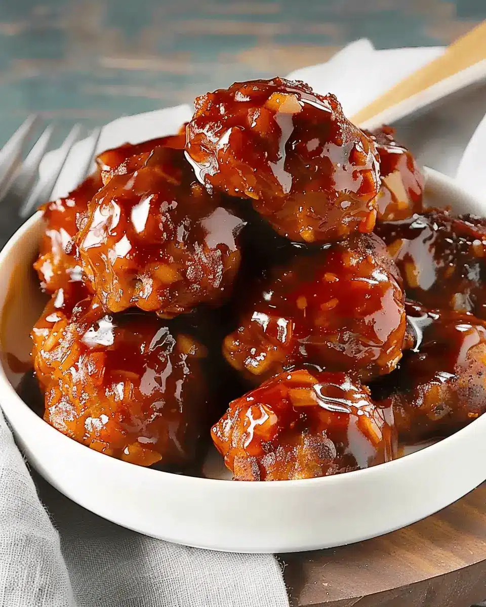 Sweet and Sour Meatballs: Easy Turkey Bacon Delights for All