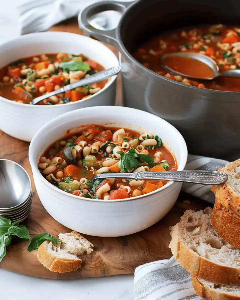 Veggie Loaded Minestrone Soup: A Hearty, Healthy Delight