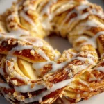 Cozy Apple Kringle with Vanilla Glaze