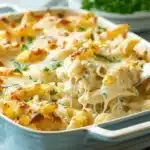 Creamy Chicken Alfredo Pasta Bake Recipe for Family Dinne