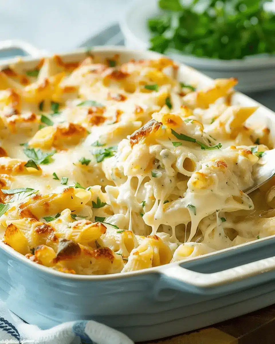 Creamy Chicken Alfredo Pasta Bake Recipe: Indulgent Family Delight