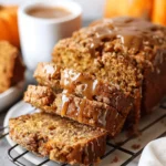 PUMPKIN BREAD WITH CINNAMON GLAZE