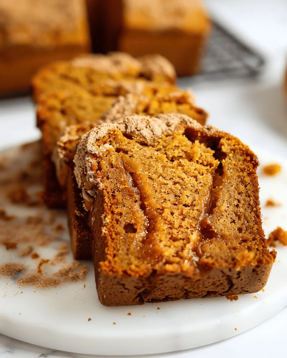 Mini Pumpkin Bread with Cinnamon Swirl