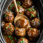 Slow Cooker Salisbury Steak Meatballs | Easy Crockpot Dinner