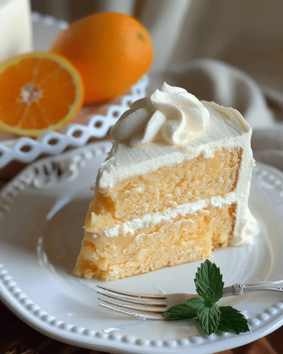 Dreamy Orange Creamsicle Cake: An Easy Slice of Sunshine