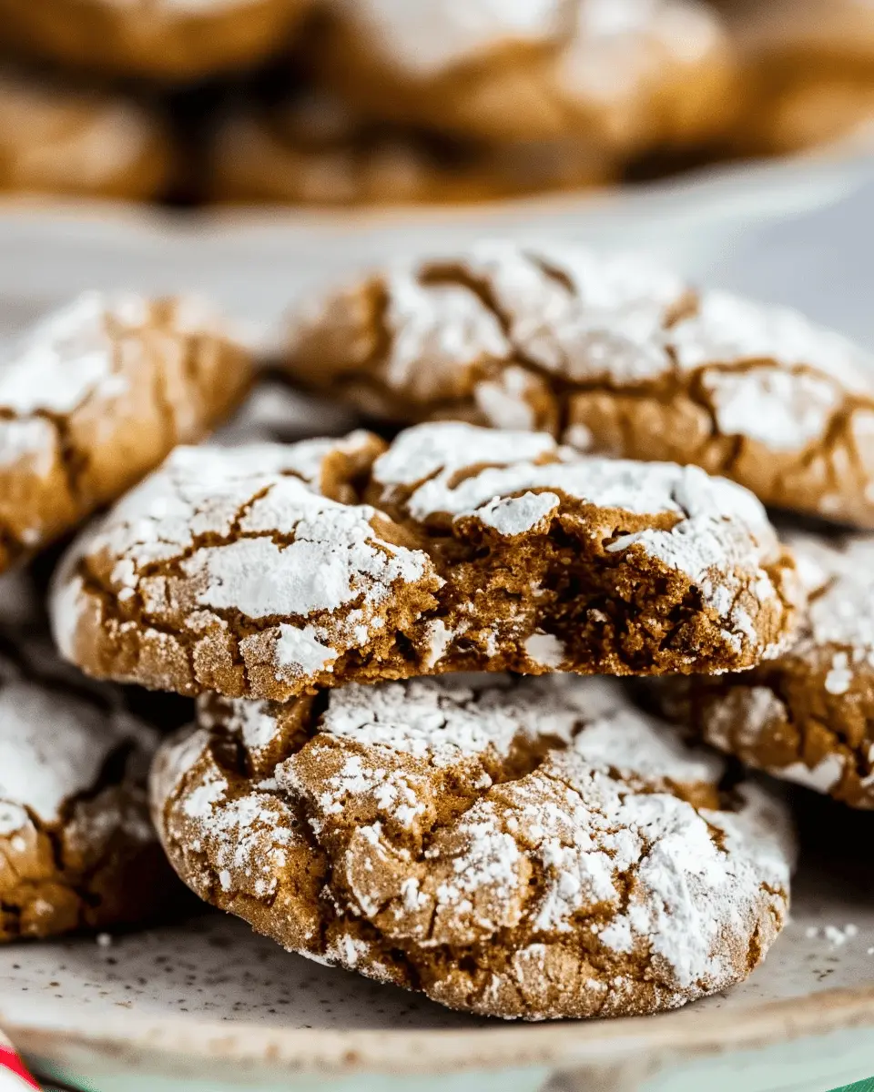 Gingerbread Crinkle Cookies: The Best Festive Treat to Share