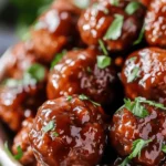 Honey BBQ Crockpot Meatballs Recipe
