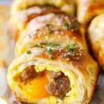 Quick & Delicious Sausage Egg Breakfast Rolls – The Perfect Brunch Bite!