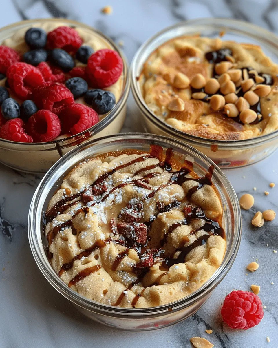 Baked Protein Pancake Bowls: Easy & Delicious Breakfast Treats