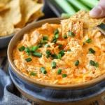 Crockpot Creamy Buffalo Chicken Dip That’s Set & Serve Easy